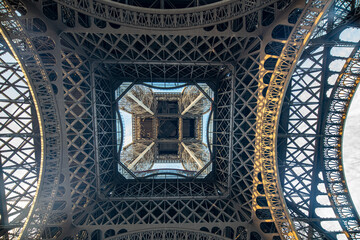 Majestic Low Angle View of Eiffel Tower by Day