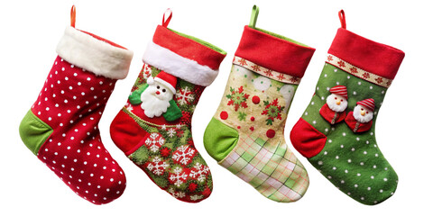 Christmas stocking set background