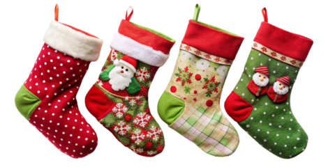 Christmas stocking set background