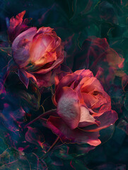bouquet of red roses