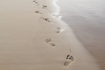 footprints in the sand