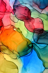 
multi-colored art background of streaks with edges