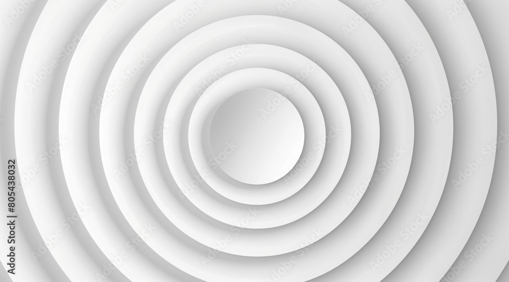 Poster abstract white circle with a white oval in the center background. the circles are all different size