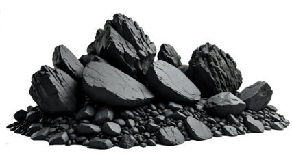 Mountain Peak. 3d Rendering for Composite. Isolated Cutout.