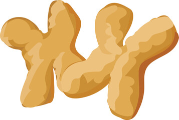 Patongko illustration on transparent background.
