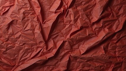 background texture of red crumpled paper