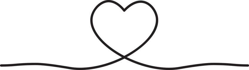 heart decoration line