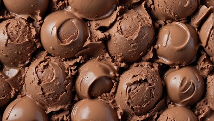 background texture of chocolate ice cream
