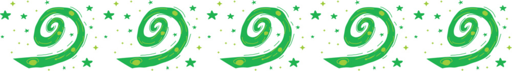 Fototapeta premium Space line border on transparent background. 