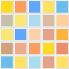 Sunrise colors, tile palette color scheme, design element