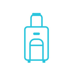 Travel bag icon. Isolated on white background. From blue icon set.