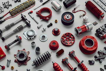 Quality & Innovation: An Extensive Collection of Premium Auto Parts Displayed Neatly