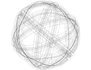 Woven Art Ball 3D print model