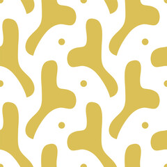 Seamless pattern with hand drawn shapes. Vector illustration