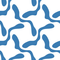 Seamless pattern with hand drawn shapes. Vector illustration