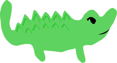cartoon of a crocodile vector image or clipart