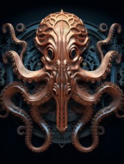 Steampunk Octopus in Motion
