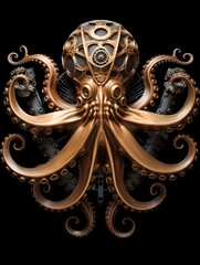 Octopus with Gears and Steam
