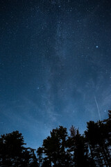 Night sky with clouds beautiful wallpaper