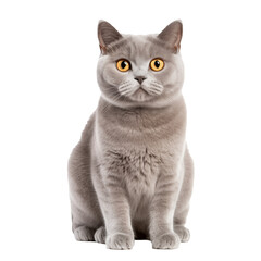 Fototapeta premium british shorthair cat isolated on white