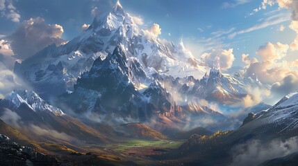 Through the lens of time, the mountains stand as silent witnesses to the passage of ages, their ancient peaks a testament to the enduring power of nature.