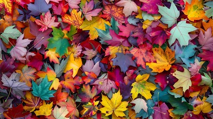 Vibrant leaves carpet the roadside in a kaleidoscope of colors, each one a testament to the beauty...