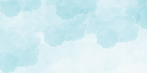 Obraz premium Abstract blue and white background with spotlight border and watercolor painted old grunge or smoke texture. blue wall, stone texture for the background. beautiful blue watercolor grunge. 