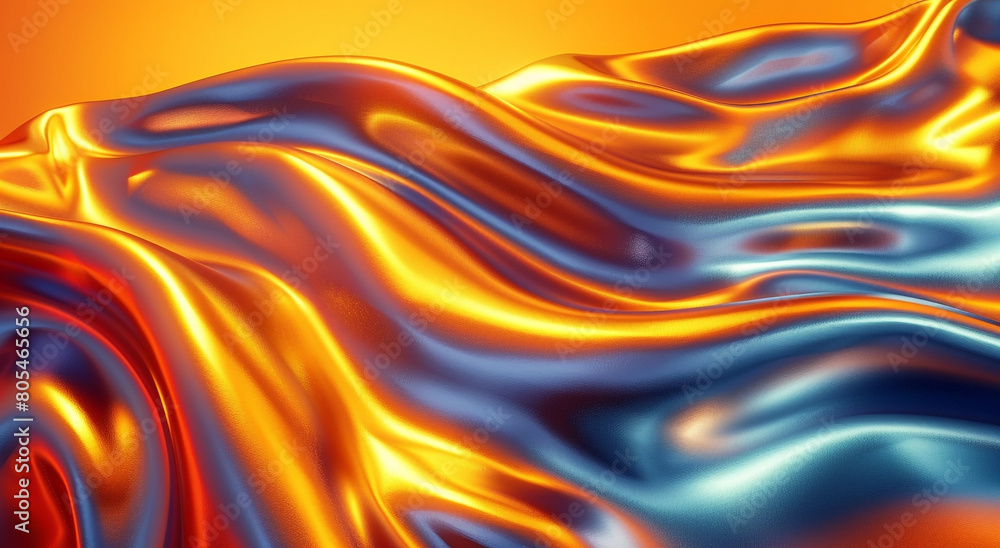 Poster abstract flowing colorful waves background design with swirling lines and textures