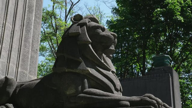 Vancouver Canada Lion Gate Bridge Stone Lions