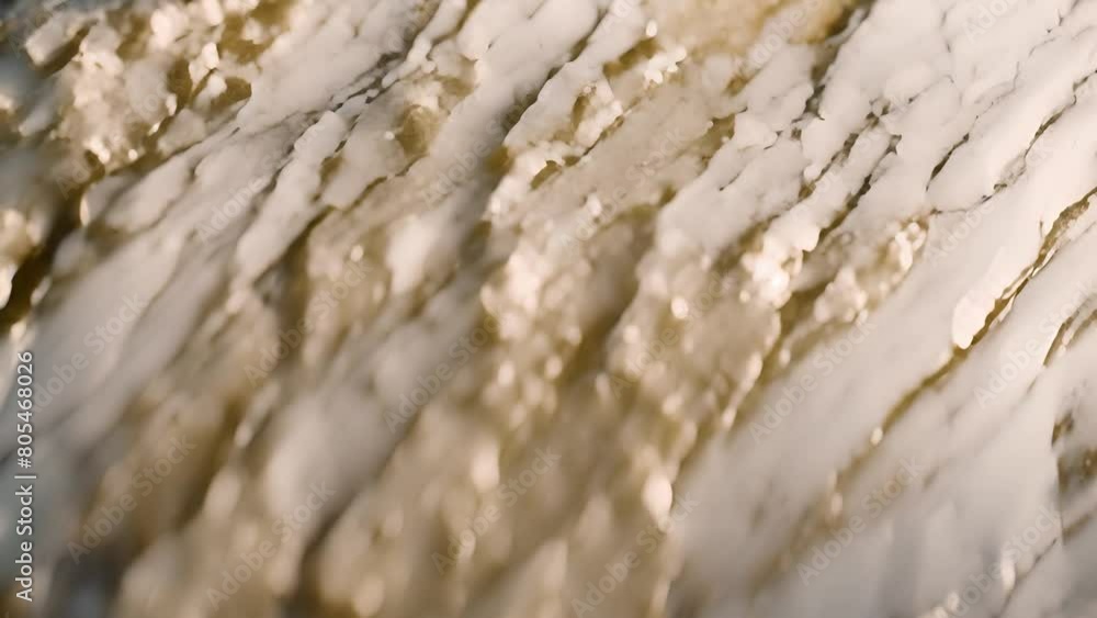 Poster close up of marble surface with gold paint generative ai
