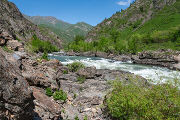 river in the mountains