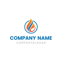 Oil drop logo design, vector logo, illustration 