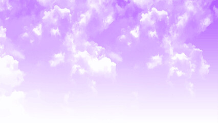 Obraz premium Colorful sky,light violet and soft clouds for background and postcard.Abstract and pastel color.