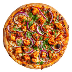 Chicken Fajita Pizza Top View