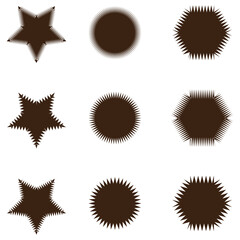 Sparkling star, vector glowing star light effect. Glitter magic star sparks on transparent background.