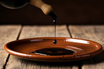 a drop of balsamic vinegar