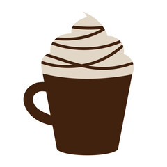 カプチーノのアイコン　シルエット