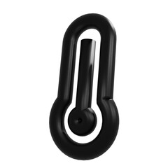 High temperature icon 3D PNG symbolic