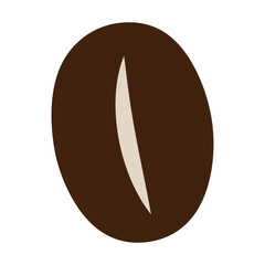 コーヒー豆のアイコン　シルエット