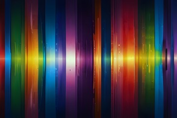 Glowing copy space in a multi color background - creative idea