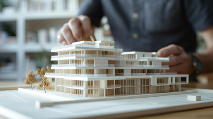 Architectural Model of a Future Condominium, Detailed Visualization