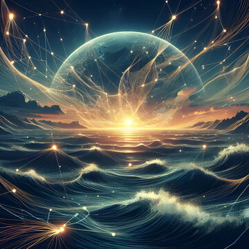 sound waves, and oceans of symbols, from science, Generative AI