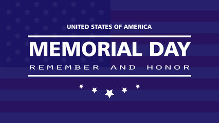 memorial day with american flag background