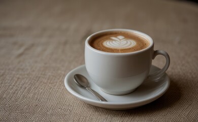 Fototapeta premium close up shot professional photograph of cup of coffee