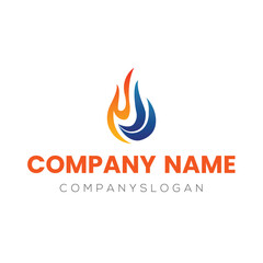 Gas logo design, vector logo design, illustration 