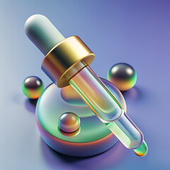 neon colored dropper illustration.