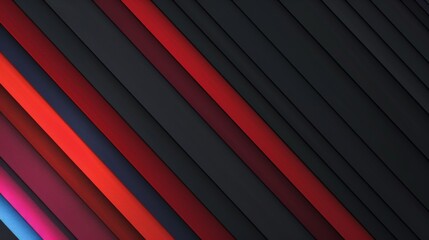 Obraz premium Abstract red and black stripes background. Can be used as wallpaper