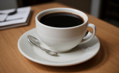 Obraz premium close up shot professional photograph of cup of coffee