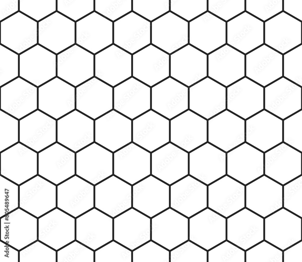 Poster pattern of hexagon shapes. simple hexagon pattern with bold cells. hexagonal cells. seamless tileabl