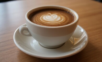 Obraz premium close up shot professional photograph of cup of coffee